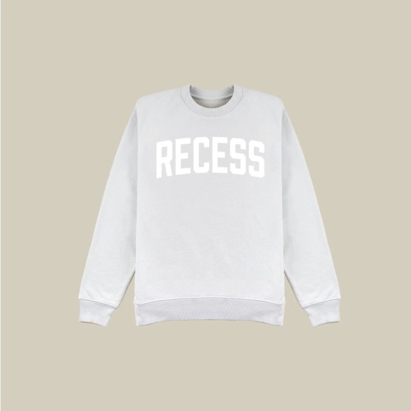 Recess Tops - Recess Pickleball Classic Crewneck Grey Sweatshirt